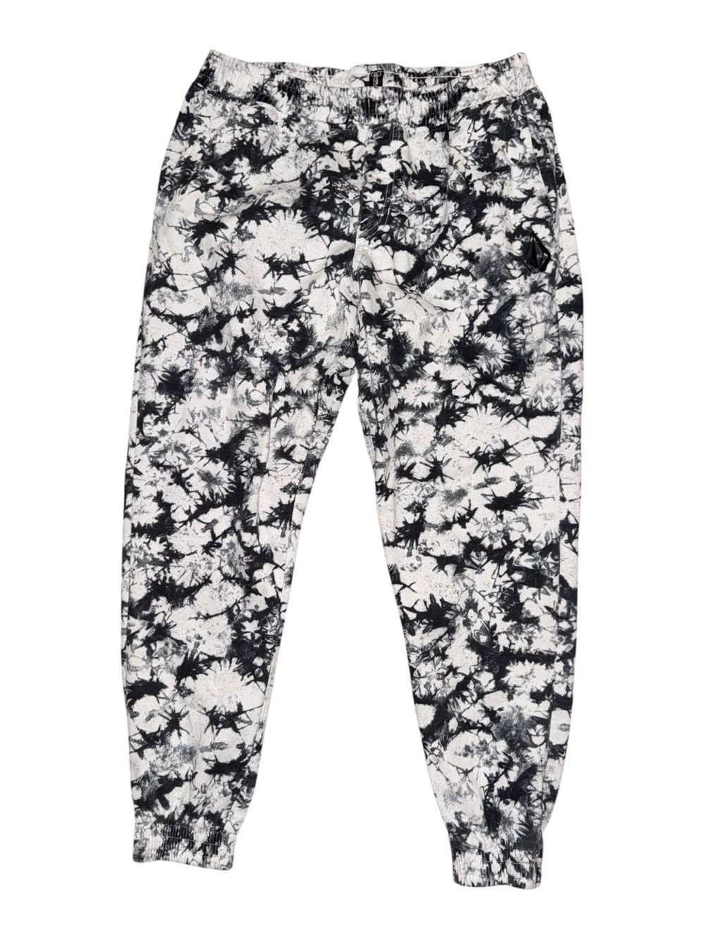 Volcom Black & White Tie-Dye Jogger Sweatpants